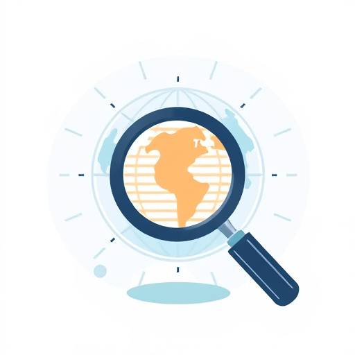 Een illustratie die verschillende soorten dataverzameling symboliseert, zoals een contactformulier, een vergrootglas en een wereldbol.