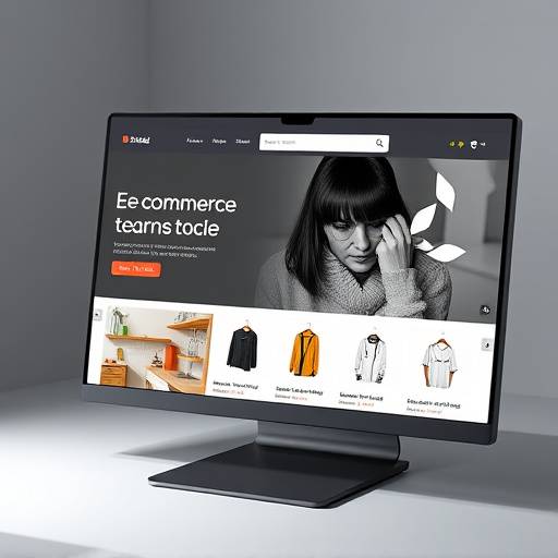 Screenshot van een strakke en responsieve e-commerce website